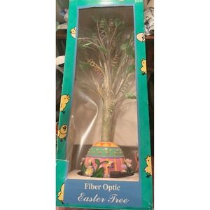 Vintage Fiber Optic Easter Tree 18 Inch‎ Color Changing Lighted Decor Q-WAL0001